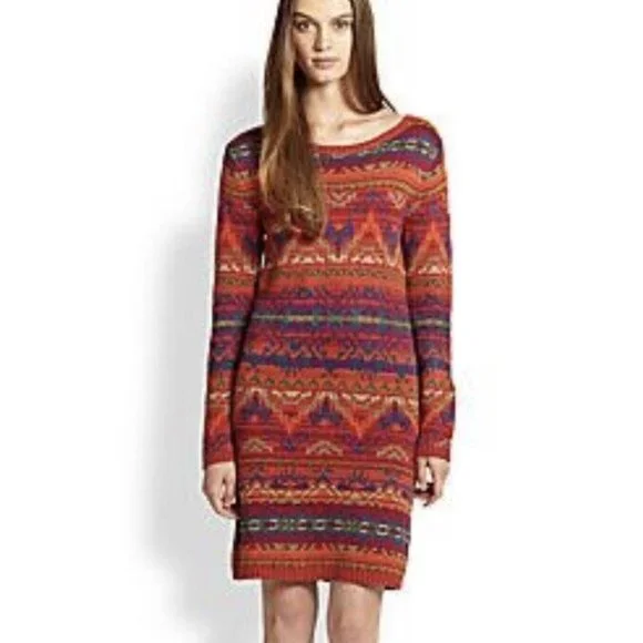 open lace back dress Bright-Orange Puff-Sleeve Skater Mini-Dress